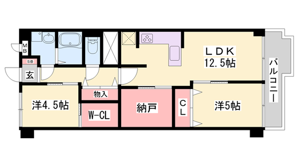 明石駅 徒歩11分 3階の物件間取画像